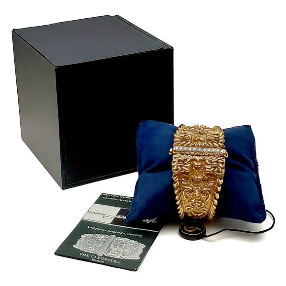 18K Gold Diamond & Ruby Handcrafted Bangle Limited Edition - Picture 13 of 16